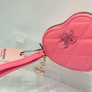 Juicy Couture Pink Lemonade Brighter Than A Diamond Heart Zip Around Wallet